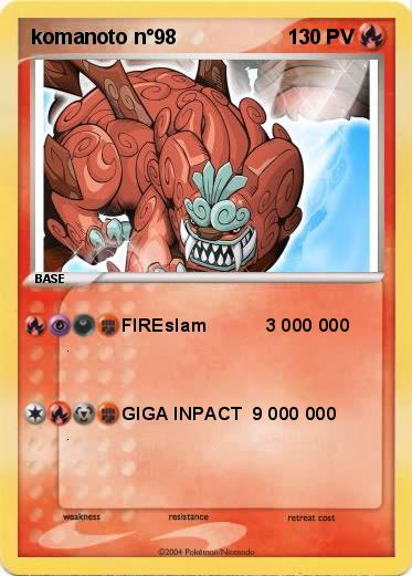 Pokemon komanoto n°98
