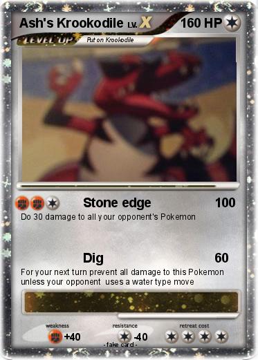 Pokemon Ash's Krookodile