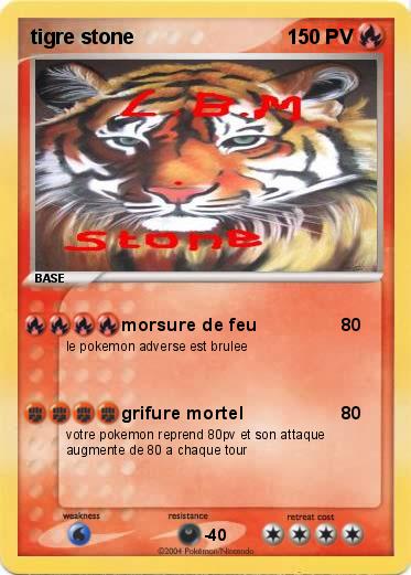 Pokemon tigre stone