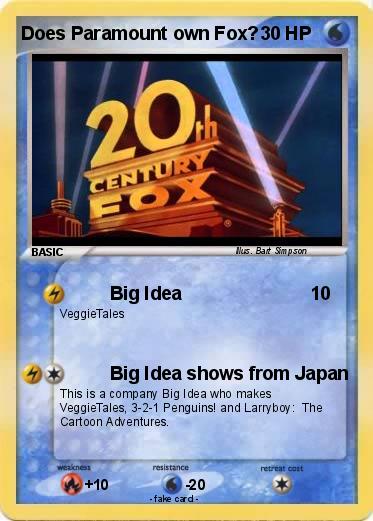 Pokemon Does Paramount own Fox?