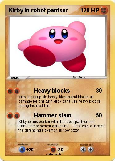 Pokemon Kirby in robot pantser