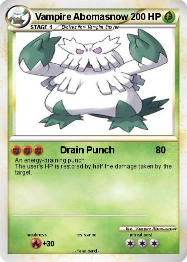 Pokemon Vampire Abomasnow