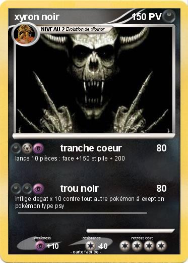 Pokemon xyron noir