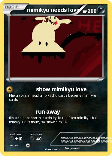 Pokemon mimikyu needs love