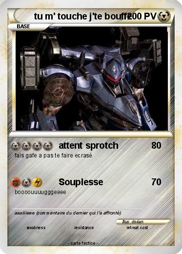 Pokemon tu m' touche j'te bouffe