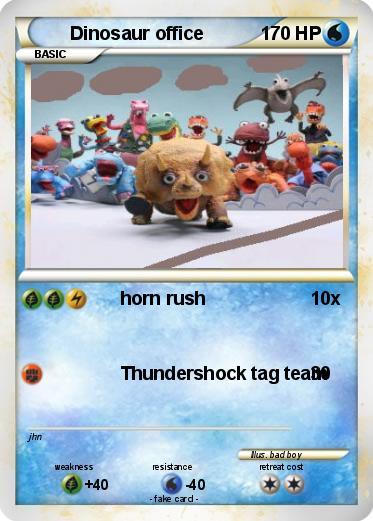 Pokemon Dinosaur office