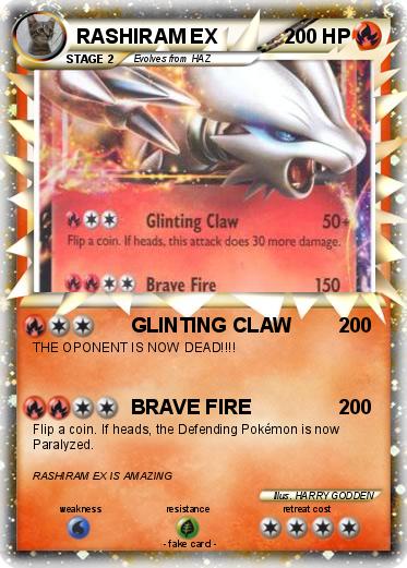 Pokemon RASHIRAM EX