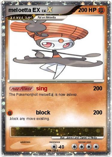 Pokemon meloetta EX