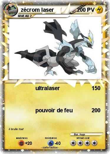 Pokemon zécrom laser