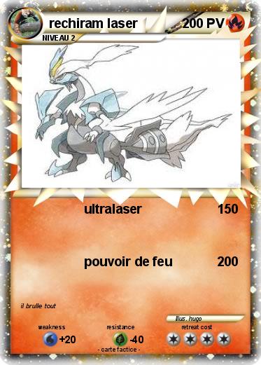 Pokemon rechiram laser