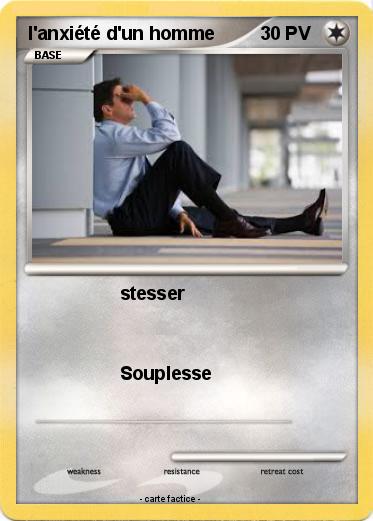 Pokemon l'anxiété d'un homme