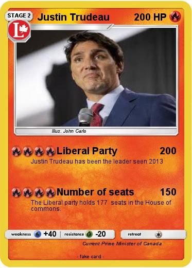 Pokemon Justin Trudeau
