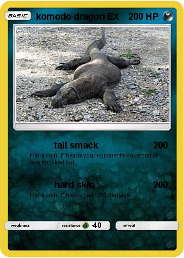 Pokemon komodo dragon EX