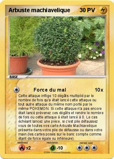 Pokemon Arbuste machiavelique