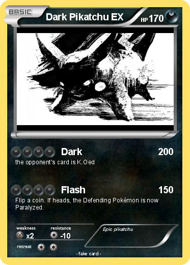 Pokemon Dark Pikatchu EX