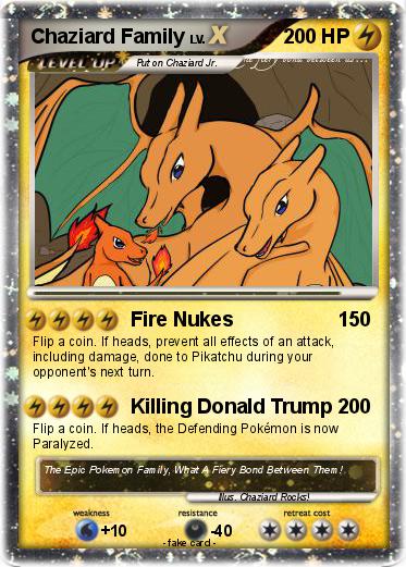 Pokemon Chaziard Family