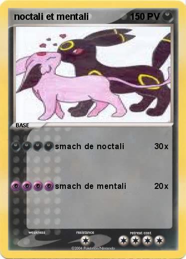 Pokemon noctali et mentali