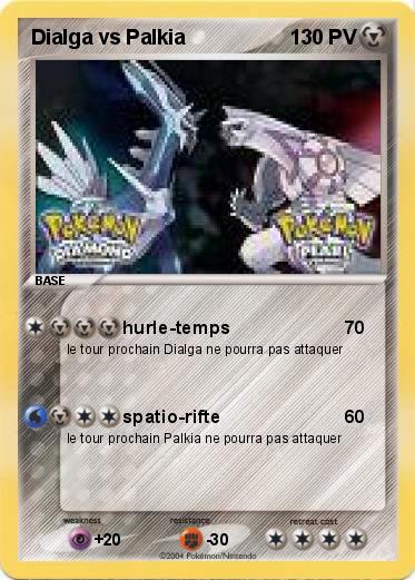 Pokemon Dialga vs Palkia
