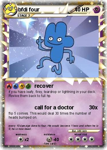 Pokemon bfdi four