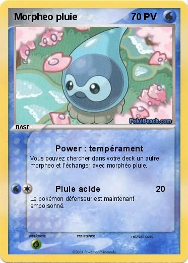 Pokemon Morpheo pluie