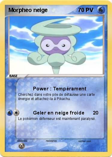 Pokemon Morpheo neige