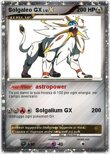 Pokemon Solgaleo GX