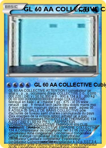 Pokemon GL 60 AA COLLECTIVE Cubigel