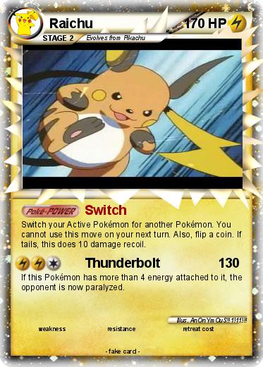 Pokemon Raichu