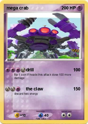 Pokemon mega crab