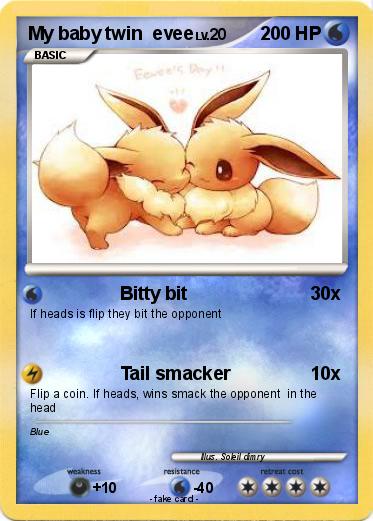 Pokemon My baby twin  evee