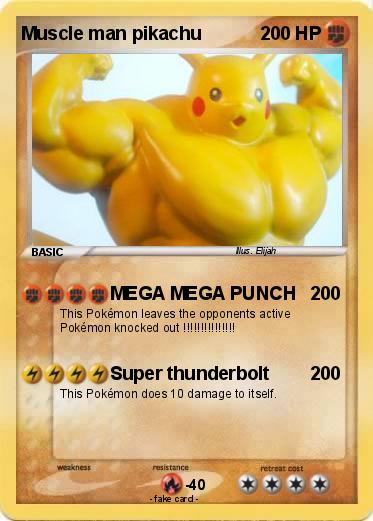 Pokemon Muscle man pikachu
