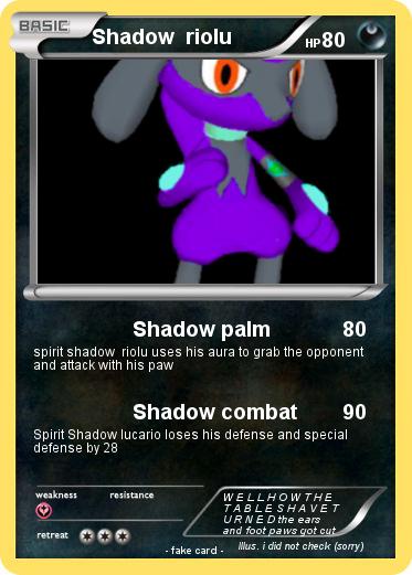 Pokemon Shadow  riolu