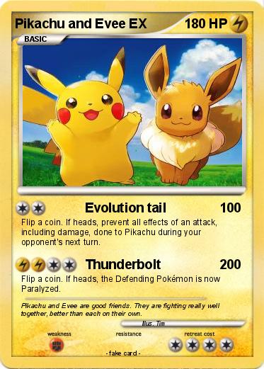 Pokemon Pikachu and Evee EX
