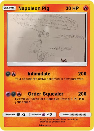 Pokemon Napoleon Pig