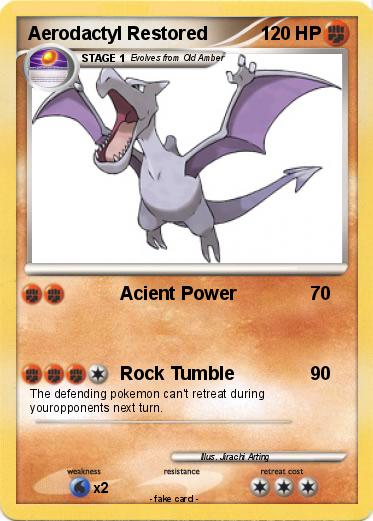 Pokemon Aerodactyl Restored