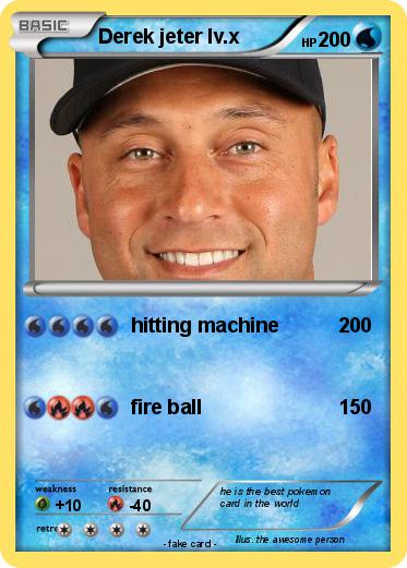 Pokemon Derek jeter lv.x