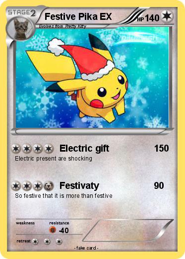 Pokemon Festive Pika EX