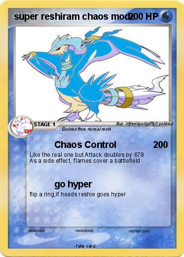 Pokemon super reshiram chaos mode