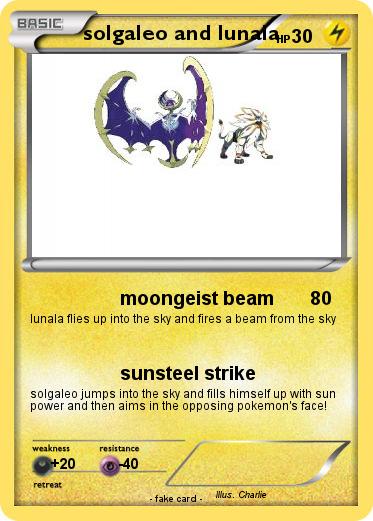 Pokemon solgaleo and lunala
