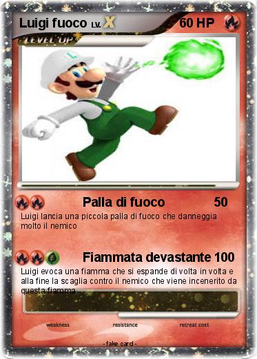 Pokemon Luigi fuoco