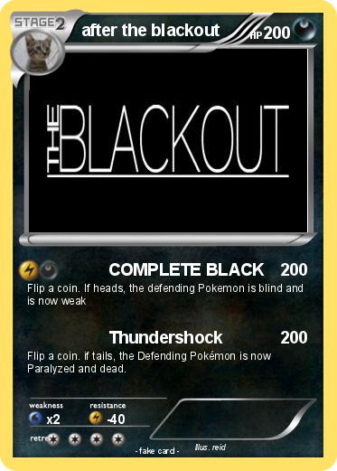 Pokemon after the blackout