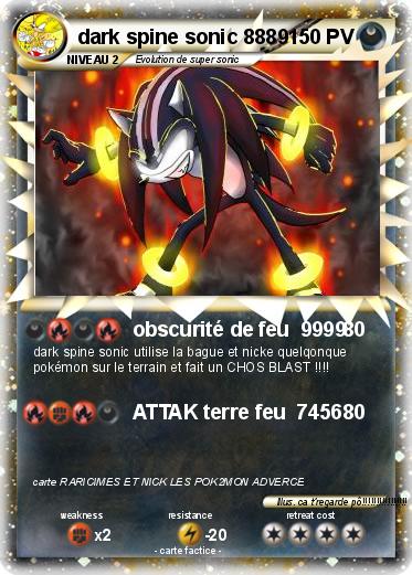 Pokemon dark spine sonic 8889