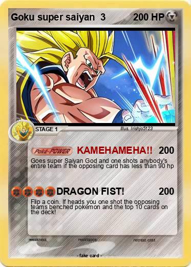 Pokemon Goku super saiyan  3