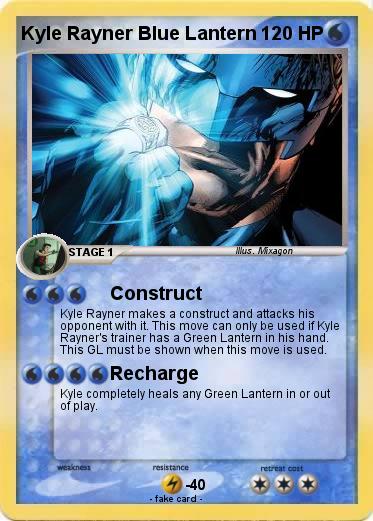 Pokemon Kyle Rayner Blue Lantern