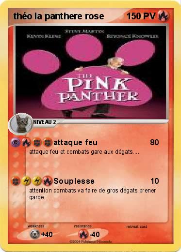 Pokemon théo la panthere rose