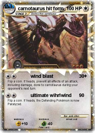 Pokemon carnotaurus hit form