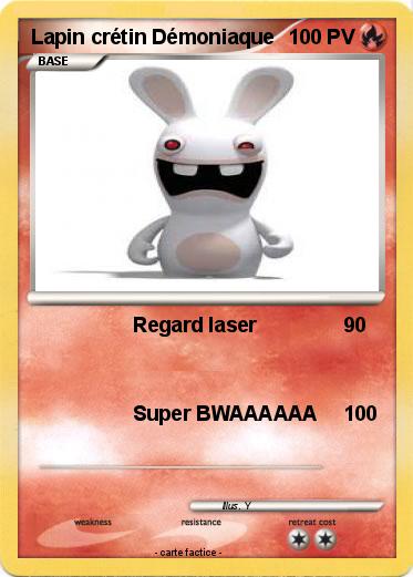 Pokemon Lapin crétin Démoniaque
