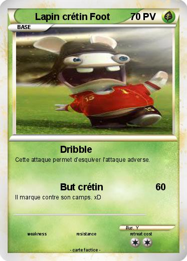 Pokemon Lapin crétin Foot