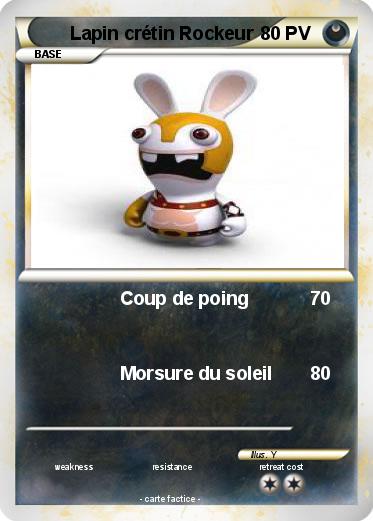 Pokemon Lapin crétin Rockeur