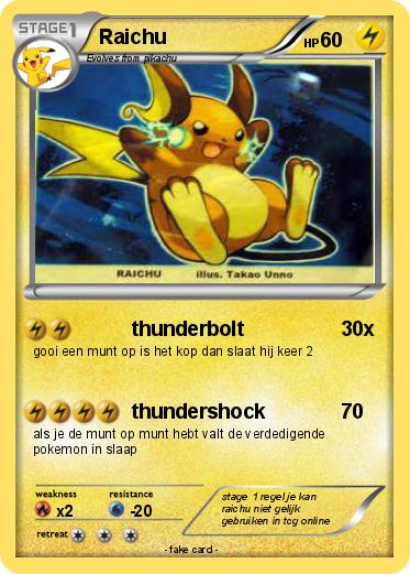 Pokemon Raichu